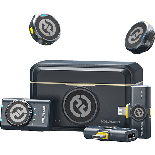 Hollyland LARK M2 DUO 2-Person Wireless Combo Microphone System (2.4 GHz)