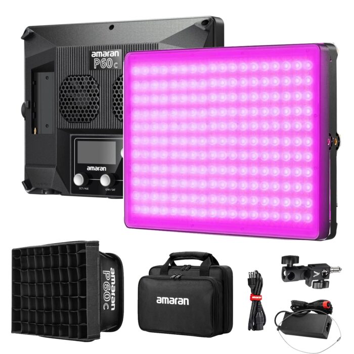 Aputure amaran P60c LED Panel RGBW Video Light